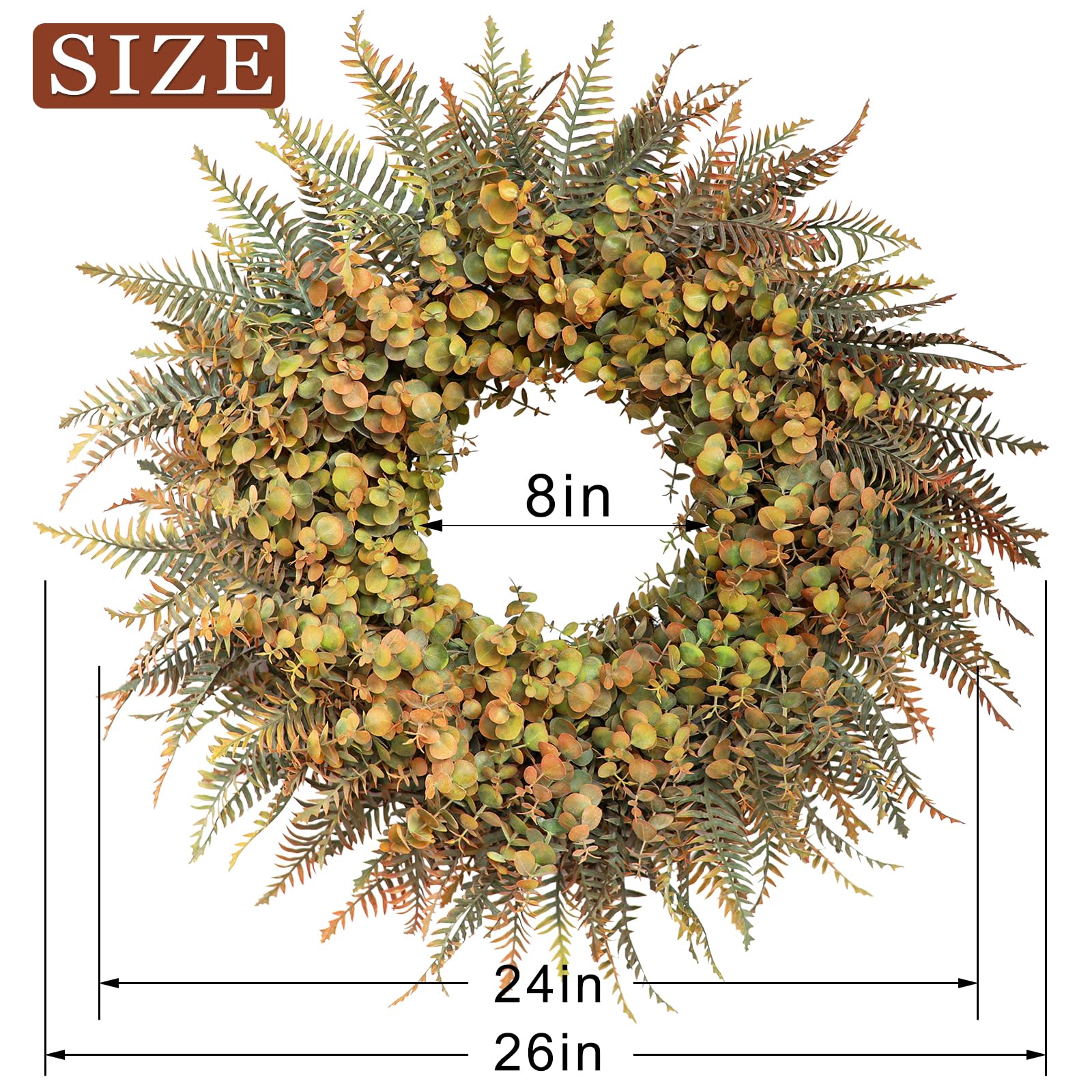 YXZZWL wreath hanging on a covered porch enhancing seasonal entrance