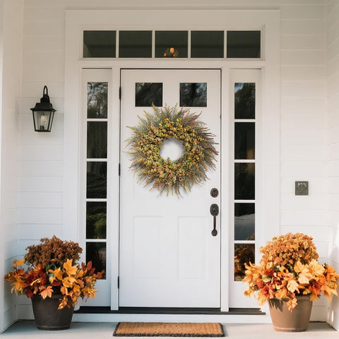 YXZZWL leaf color gradient from green to brown for authentic fall tones