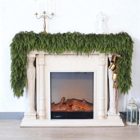yxzzwl mantel display with lights demonstrating festive ambience and easy styling