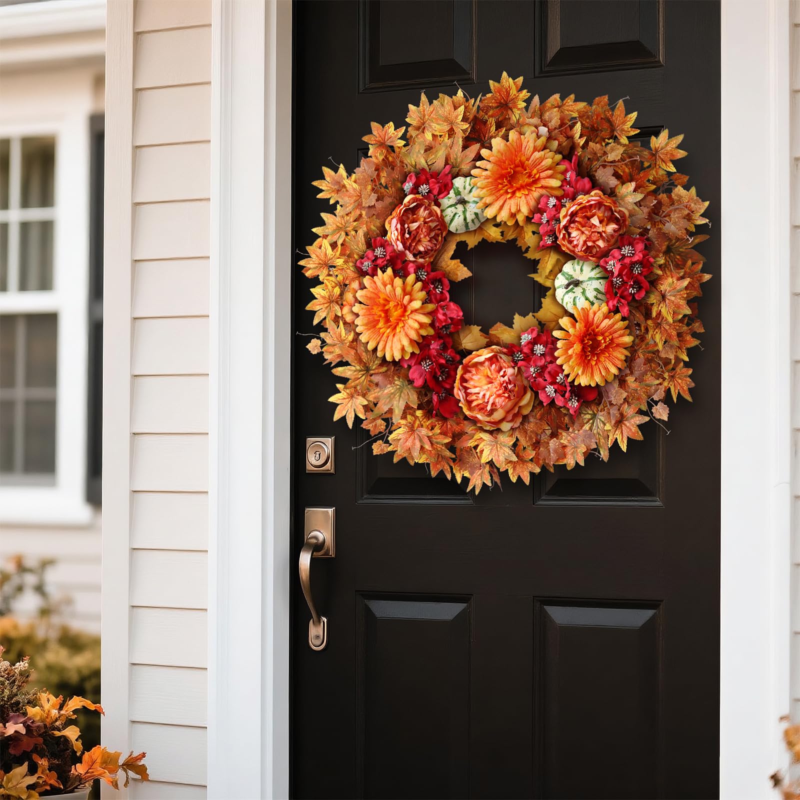 YXZZWL faux pumpkin detail adds focal contrast and autumn charm