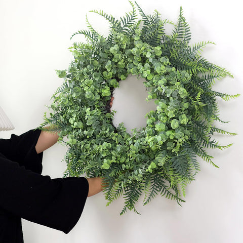 YXZZWL side profile illustrating wreath thickness and layered foliage