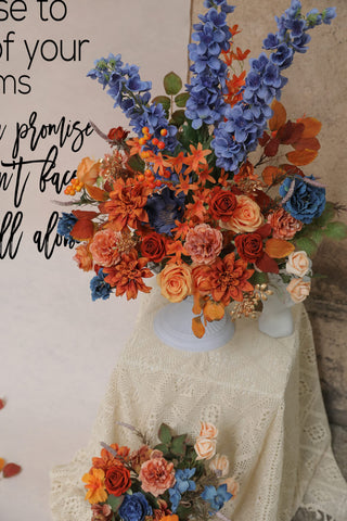 YYHUAWU assembled bouquet in wedding setting demonstrating finished look