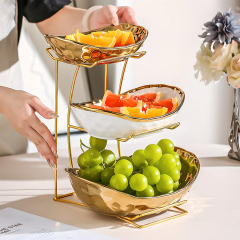 YYW bowls filled with fruit display offers tidy multi-level serving benefit
