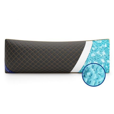 YZ HOME front view of full 20x54 body pillow showing firm support