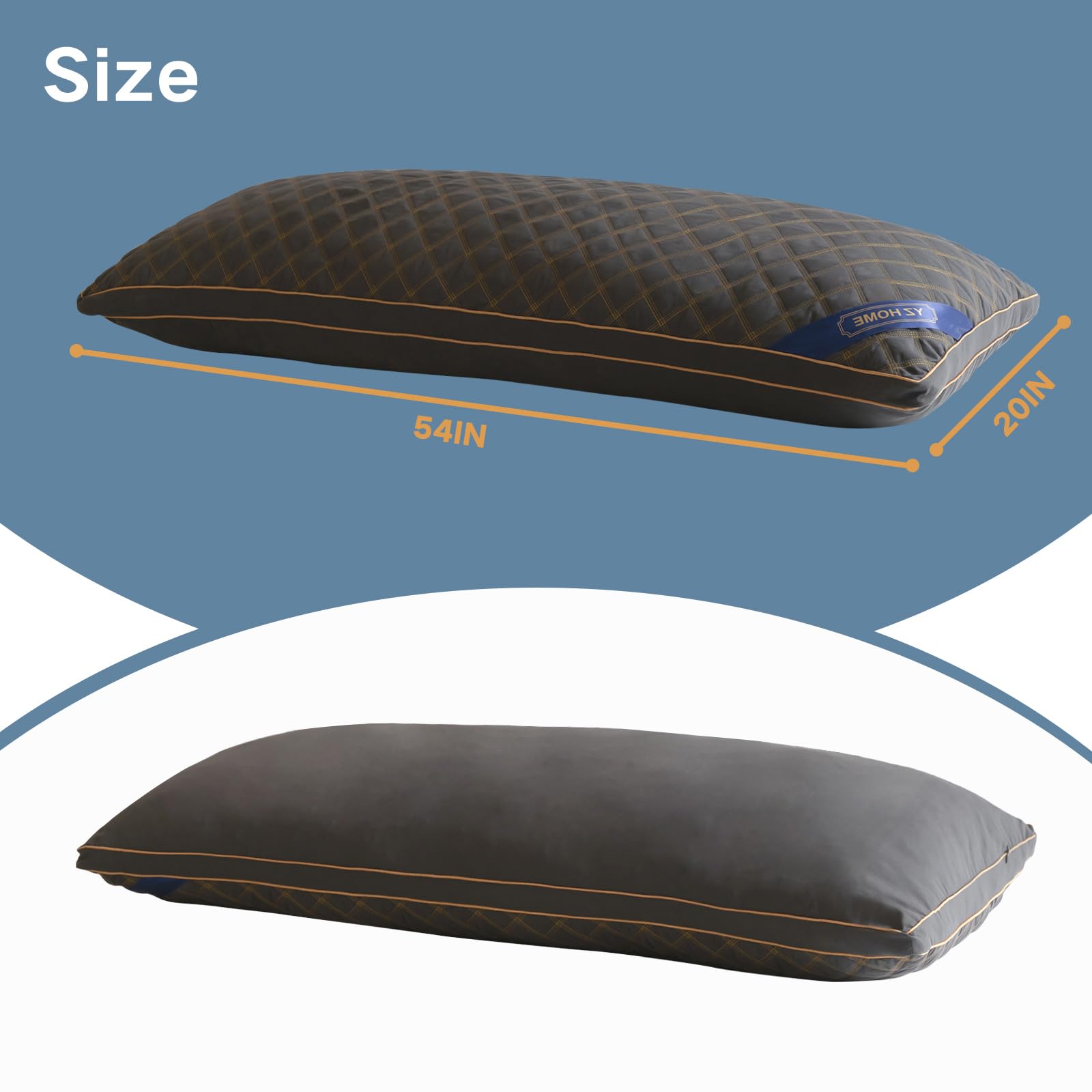 YZ HOME body pillow in use by side sleeper improving alignment