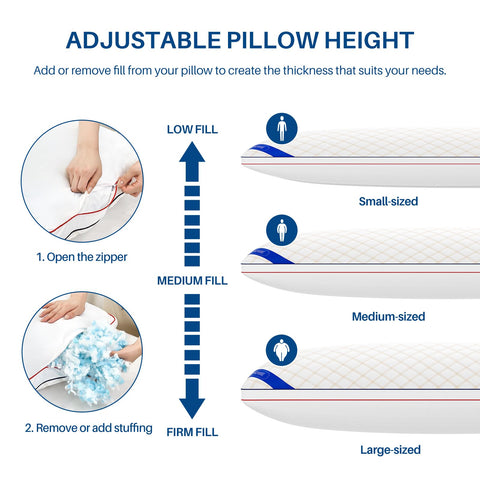 YZ HOME pillow in use by side sleeper demonstrating contouring support and alignment