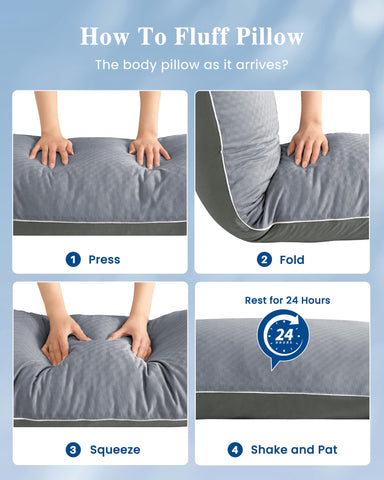 YZ HOME pillow next to ruler for scale showing true 20x54 inch size for planning