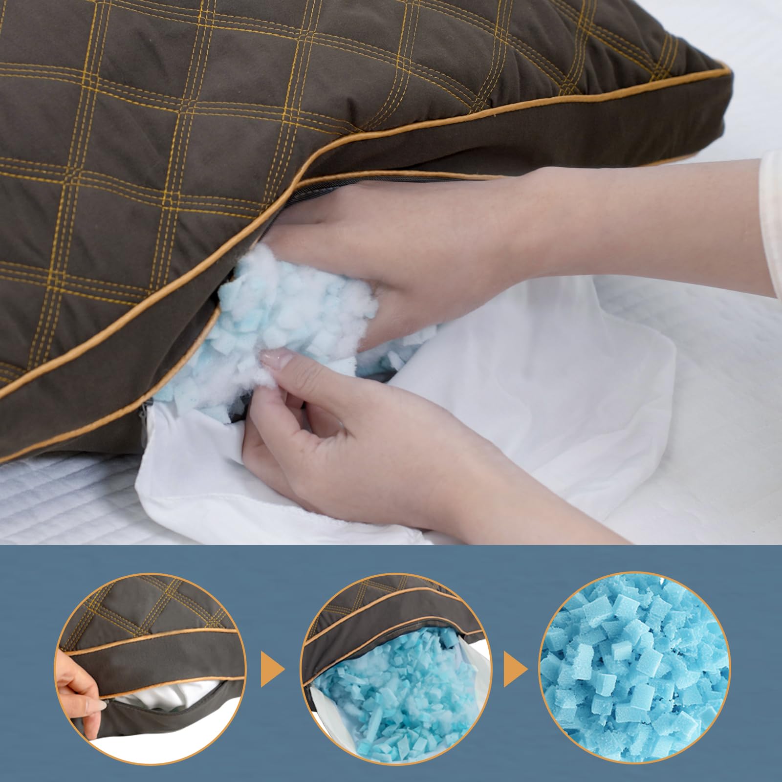 YZ HOME full-body pillow supporting pregnant belly and hips