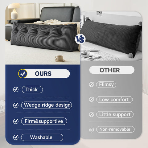 Z-hom pillow in use with person reading in bed to enhance posture