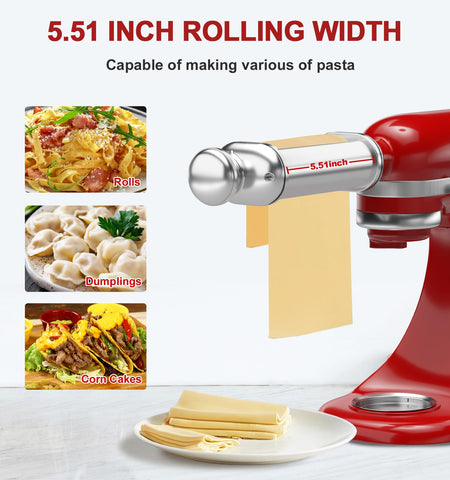 ZACME adjustable 8-position knob detail for precise thickness control and consistent sheets