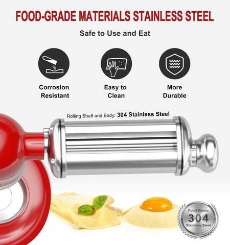 ZACME roller flattening pasta dough in use for faster, even sheet production