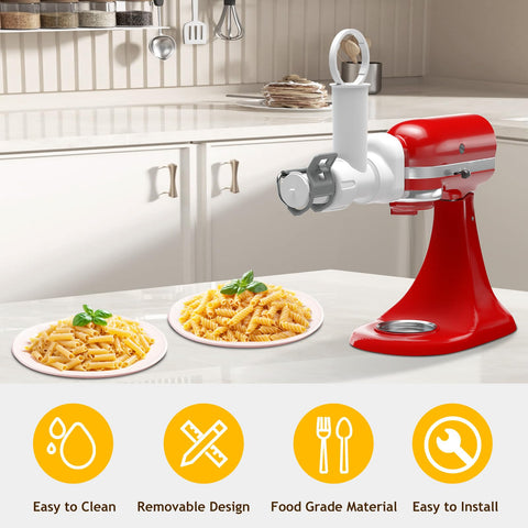 ZACME six outlet plates arrayed, offering six pasta shapes for variety