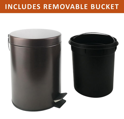 Zahari Home removable inner bucket lifted out for easy emptying and fast cleaning