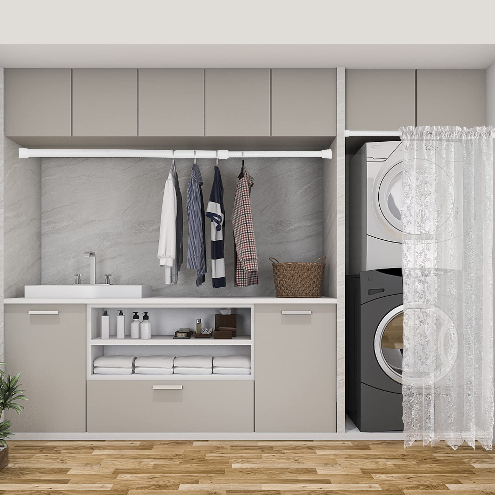 ZAIKEHHA used as a closet rod holding clothes, space-saving organizer solution
