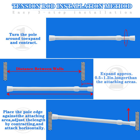 ZAIKEHHA installed as a shower rod holding liner, quick tool-free installation benefit