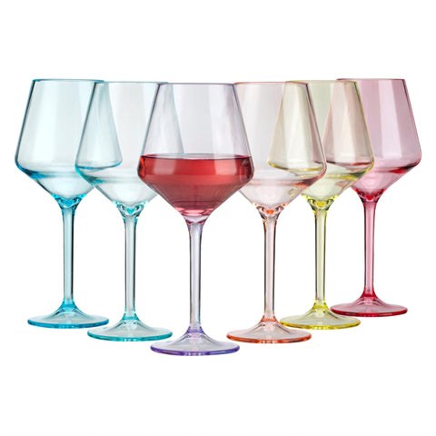 ZAINCA stem glass front view showing elegant profile and 16oz capacity for stylish serving