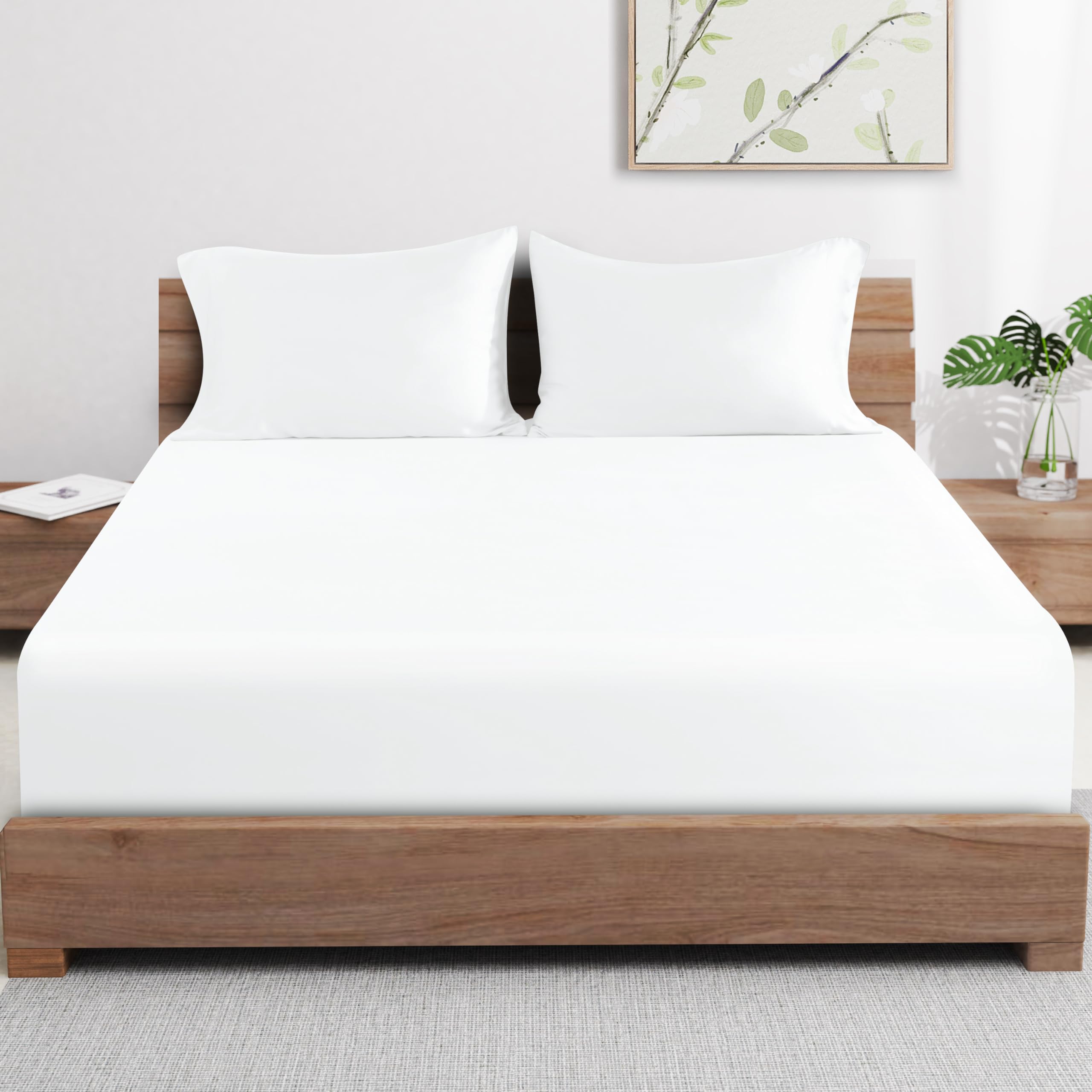 Zaizaihome styled bedroom with sheet showing elegant, calming aesthetic