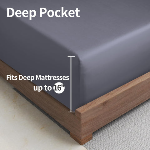 Zaizaihome demonstrating 16-inch deep pocket fit on tall mattress for stability
