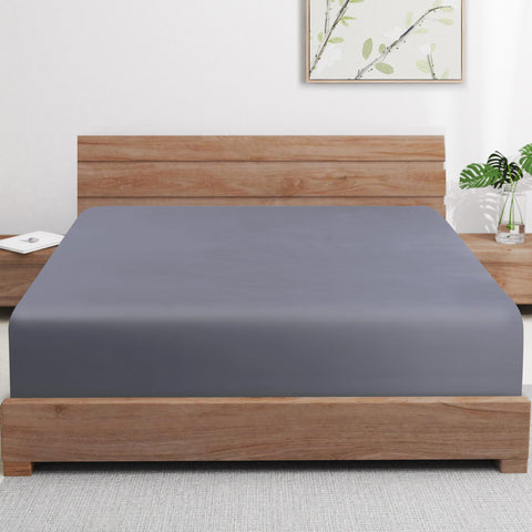 Zaizaihome fitted sheet front view showing queen size and neat finish for easy setup