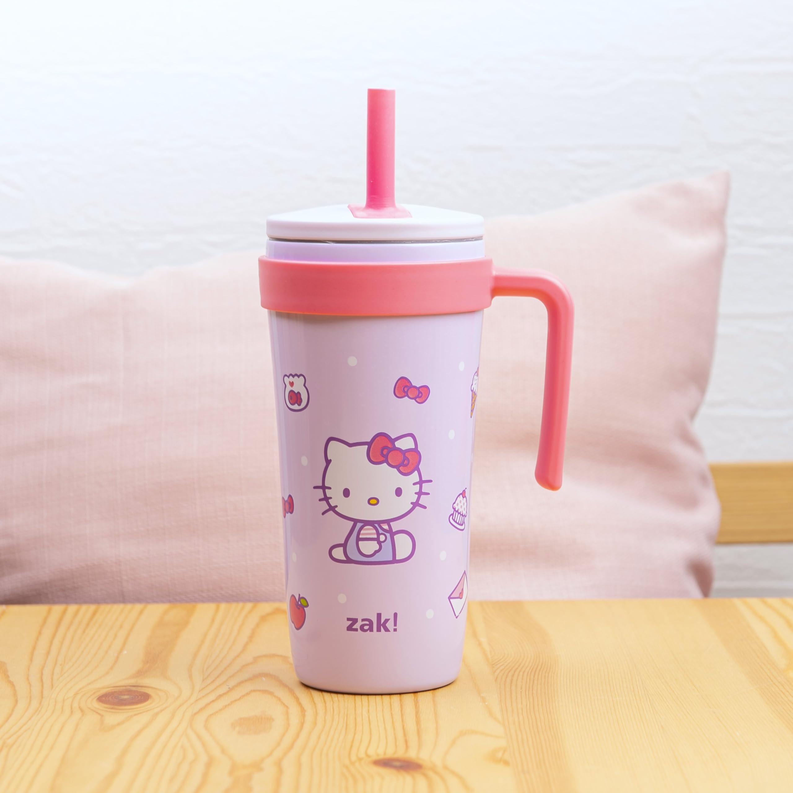 Zak Designs Hello Kitty close-up of character graphic for playful appeal