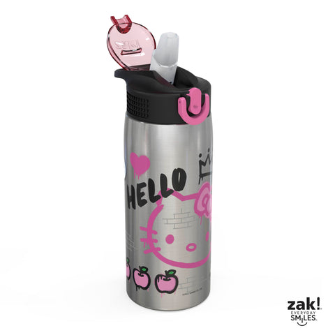Zak Designs stainless steel close-up showing durable 18/8 construction and longevity