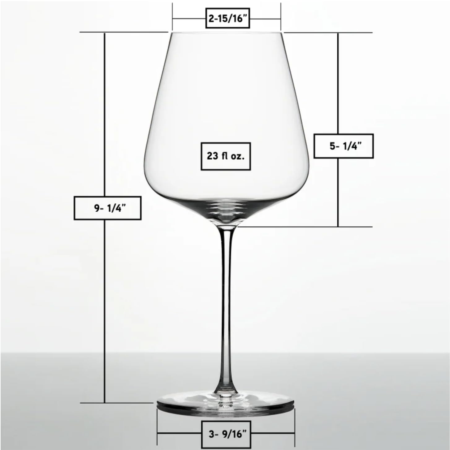 Zalto glass in hand during tasting illustrating aeration benefit and scale