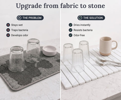 Zanvoo mat under mug shows heat-resistant countertop protection