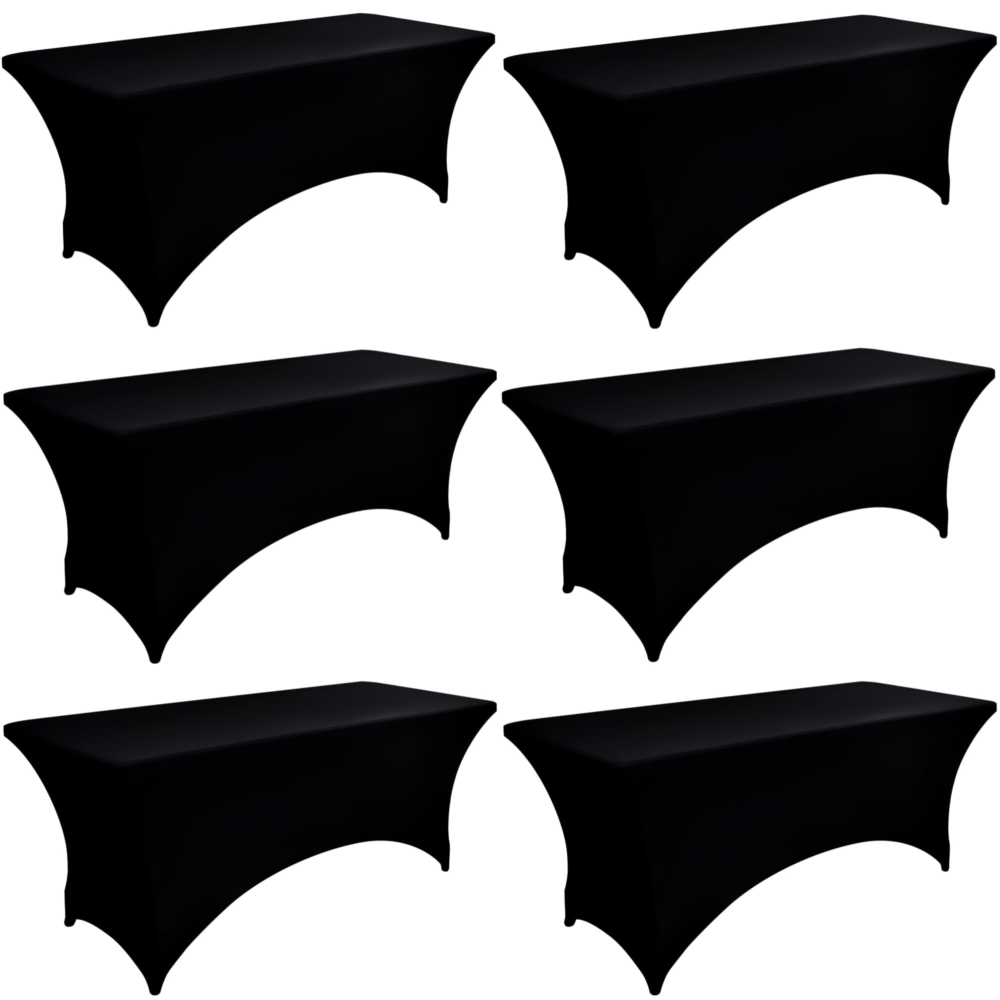 ZarzaaSik front packaging showing six black fitted table covers for quick setup