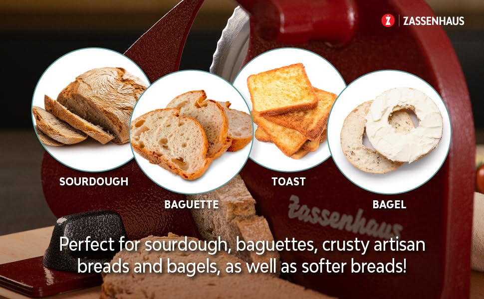 Zassenhaus next to a loaf for scale—visual size guide and capacity