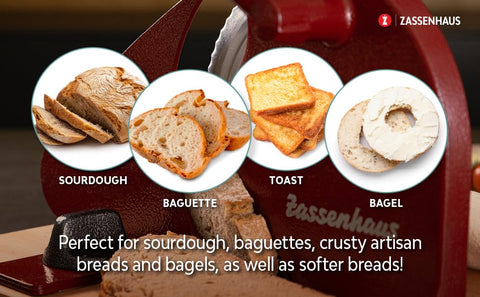 Zassenhaus next to a loaf for scale—visual size guide and capacity
