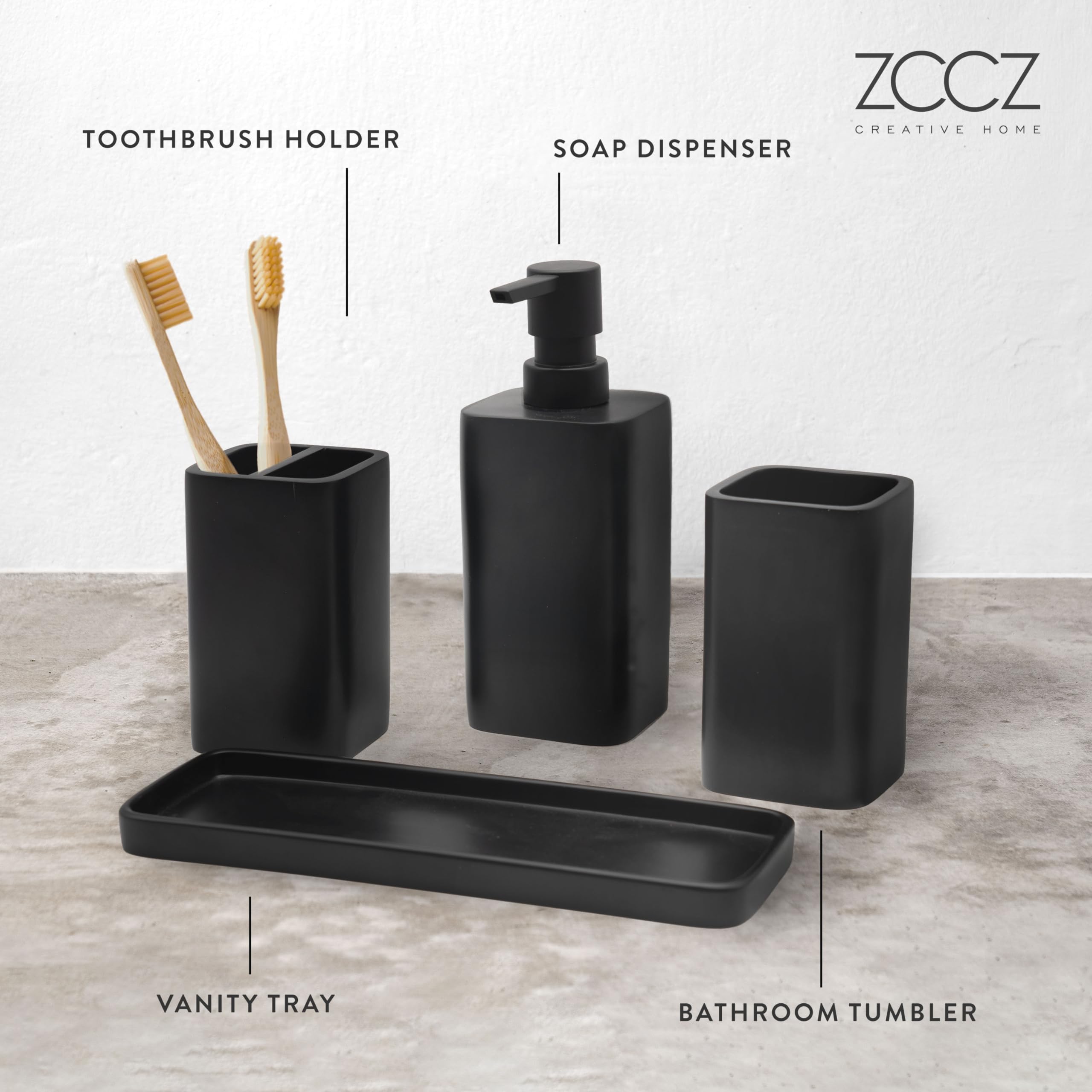 zccz toothbrush holder top view holding brushes neatly for hygienic storage