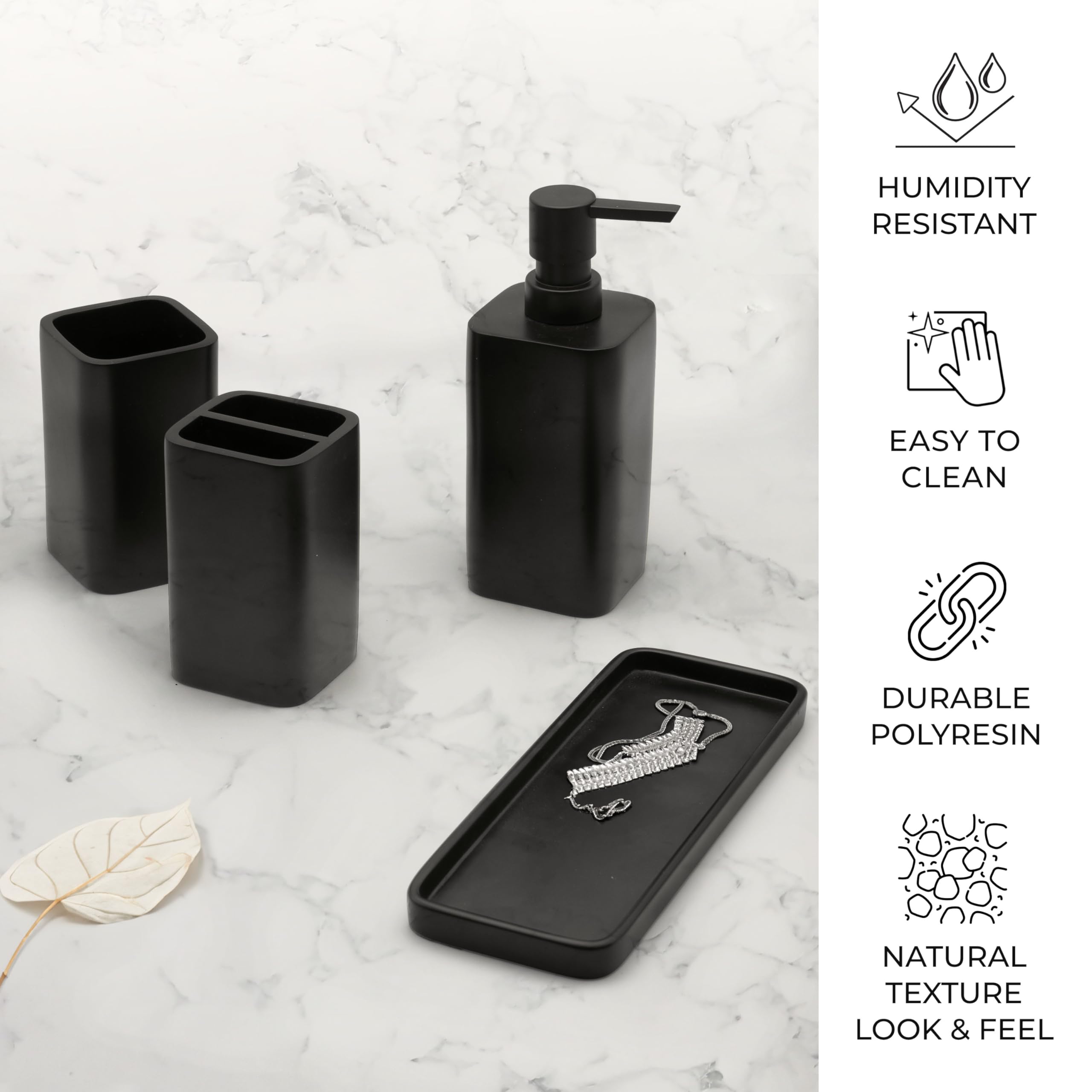 zccz vanity tray holding watch and glasses to keep countertop items contained