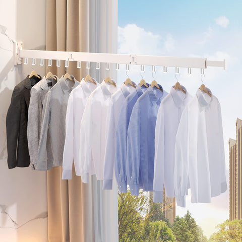 ZdwCyl loaded with clothes on balcony demonstrating efficient air drying