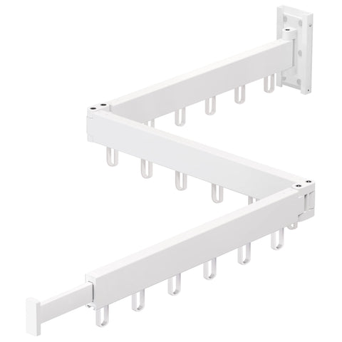 ZdwCyl front view of wall-mounted rack showing compact design and strong capacity
