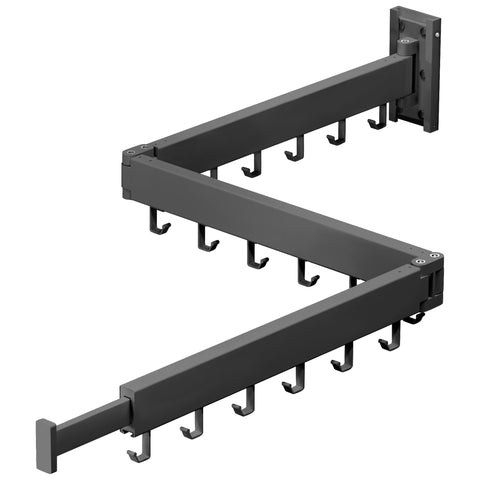 ZdwCyl full view wall-mounted rack showing space-saving benefit
