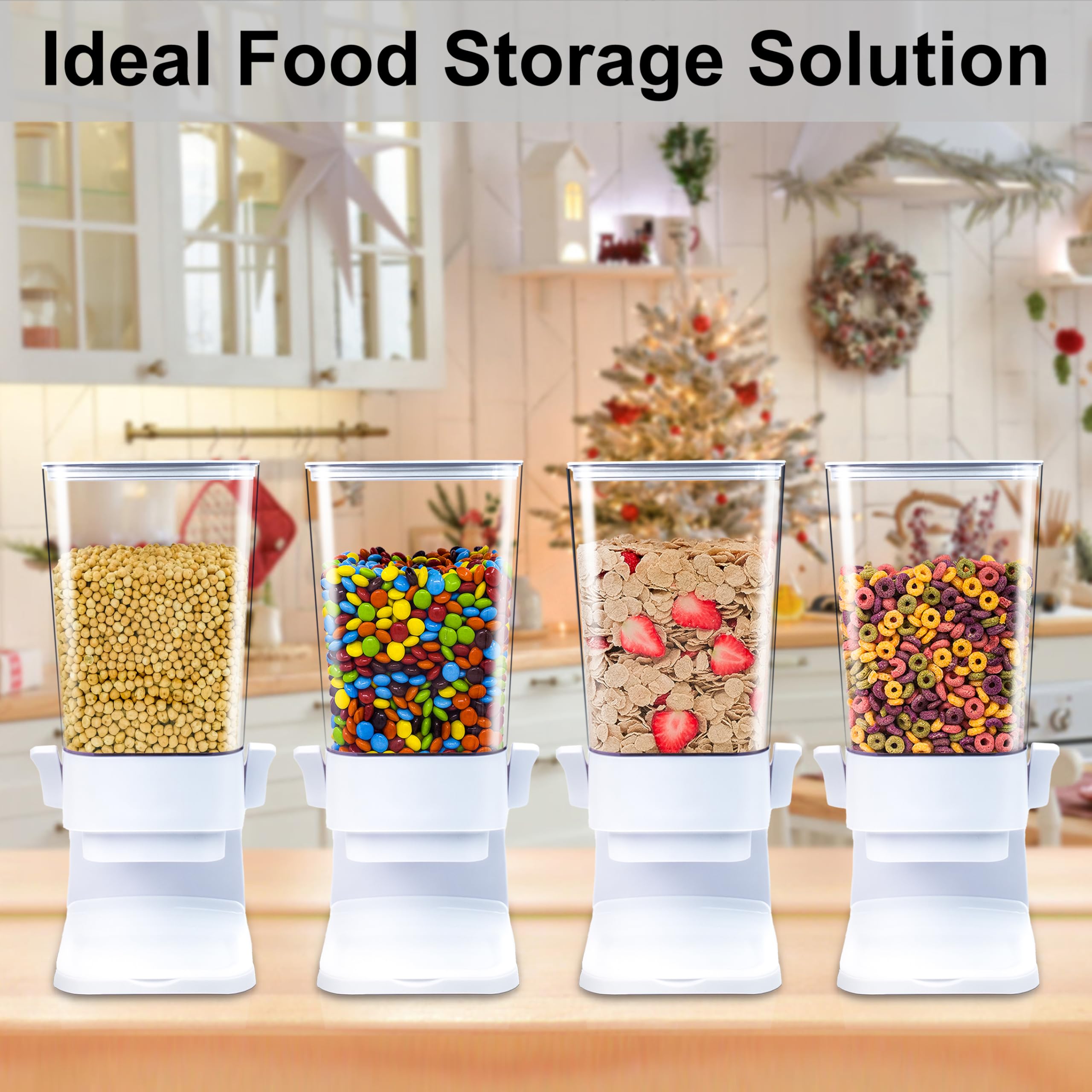 Zeadesign dispensing cereal into bowl for hassle-free serving benefit