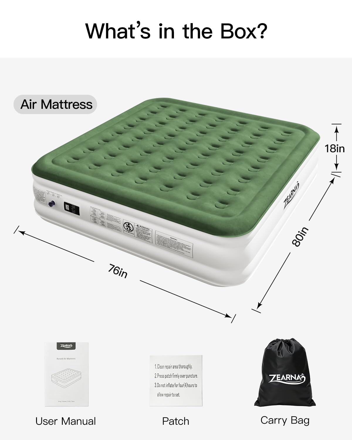 Zearna packed carry bag compact for easy transport and storage