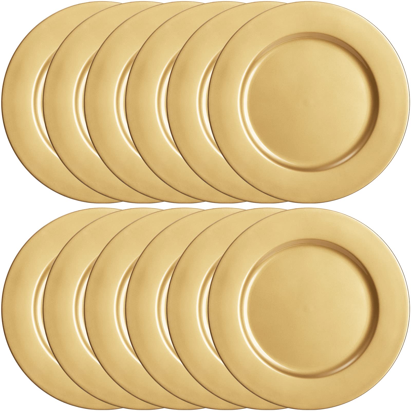 ZEAYEA gold chargers in a wedding table setting adding cohesive, upscale event styling