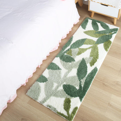 ZebraSmile runner styled with towels and plants for a welcoming bathroom look