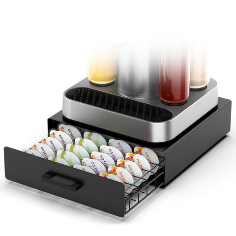 ZECENN front view showing 40 pods and neat organization benefit