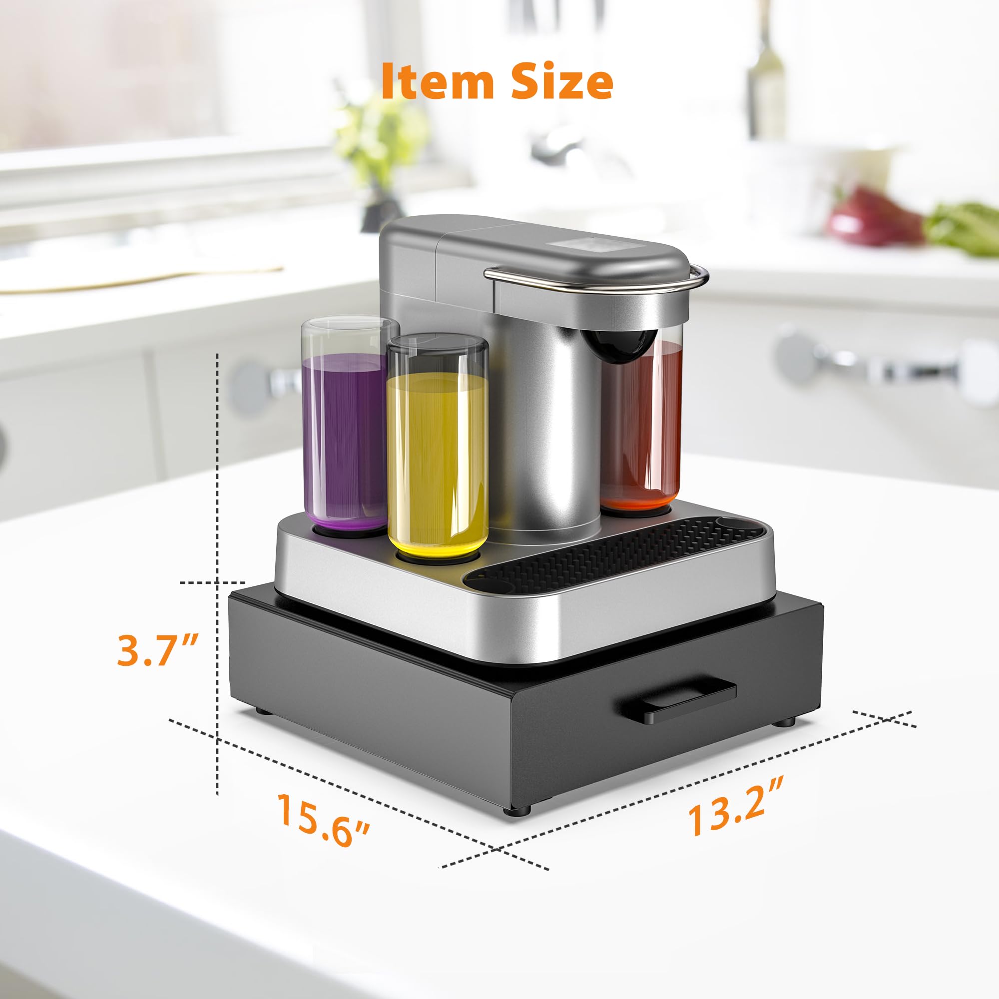 ZECENN stacked drawers showing expandable capacity and tidy storage