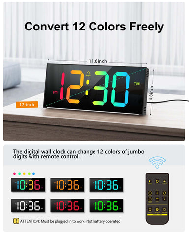 Zelaclock ambient RGB bottom light showing colorful mood lighting benefit
