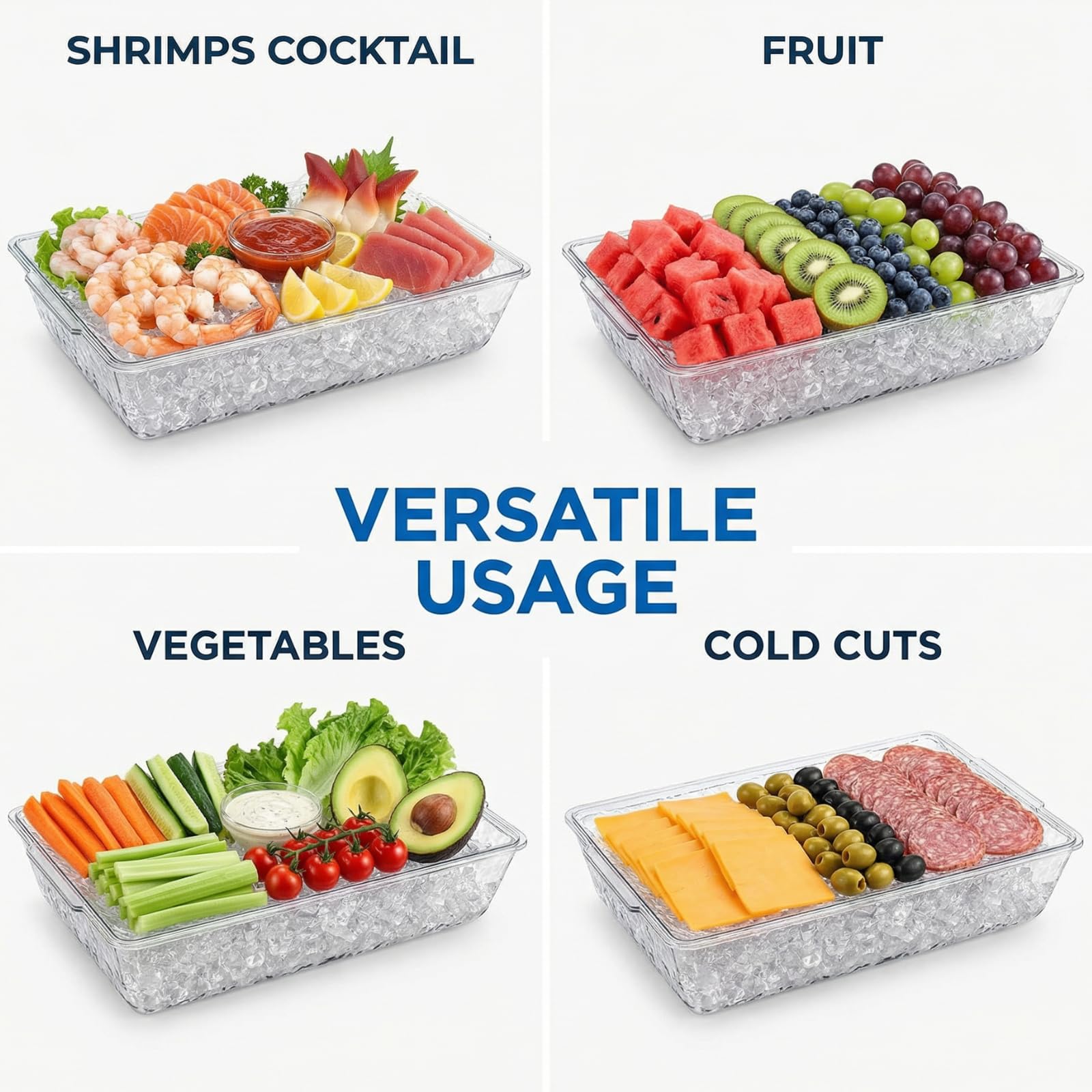 ZENFUN side profile highlighting the 3-inch depth and stable serving height advantage