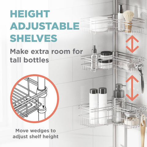 Zenna Home removable adhesive brace attached adding mid-pole stability