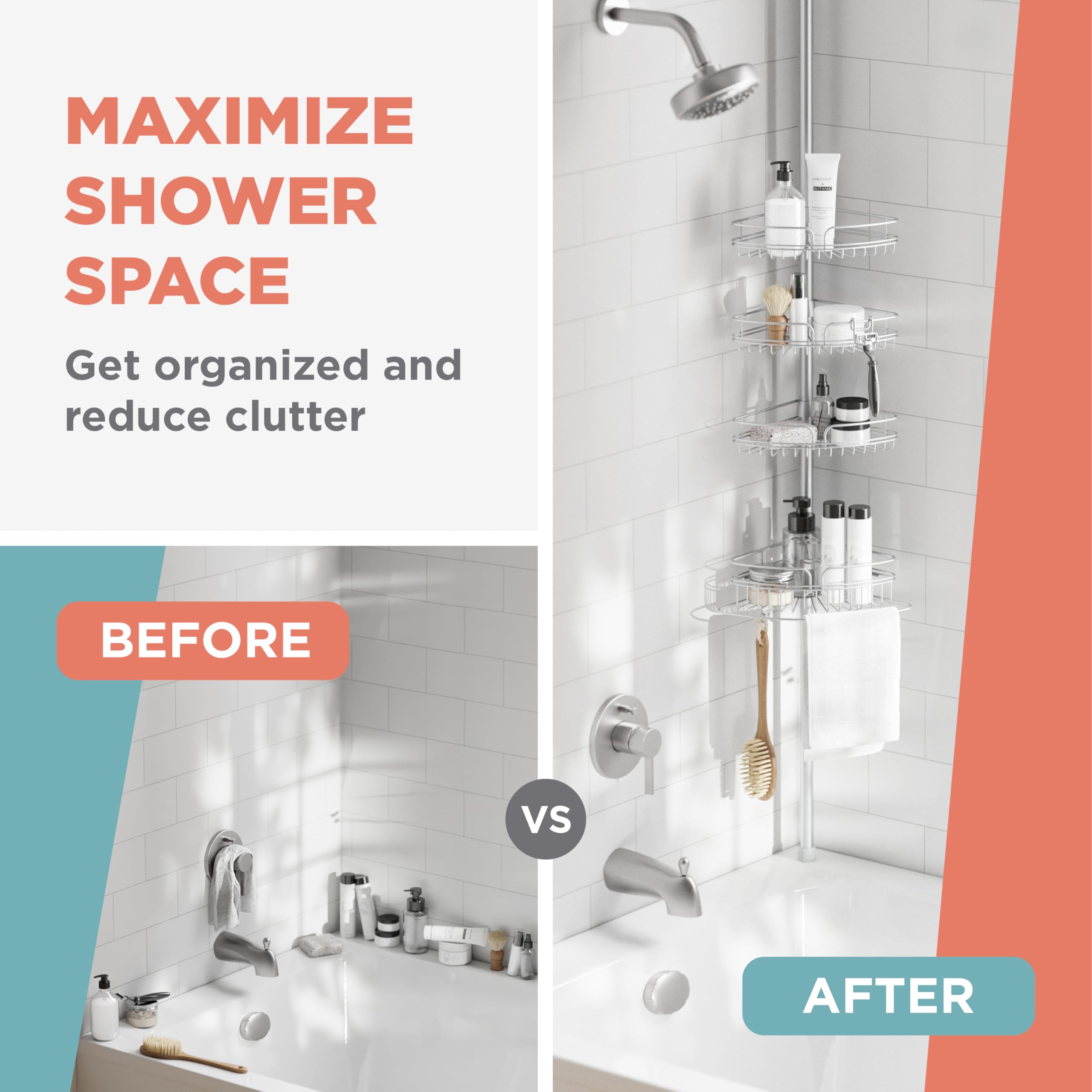 Zenna Home chrome finish reflecting light for rust-resistant durability