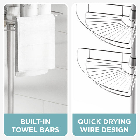 Zenna Home satin nickel finish texture resisting bathroom corrosion