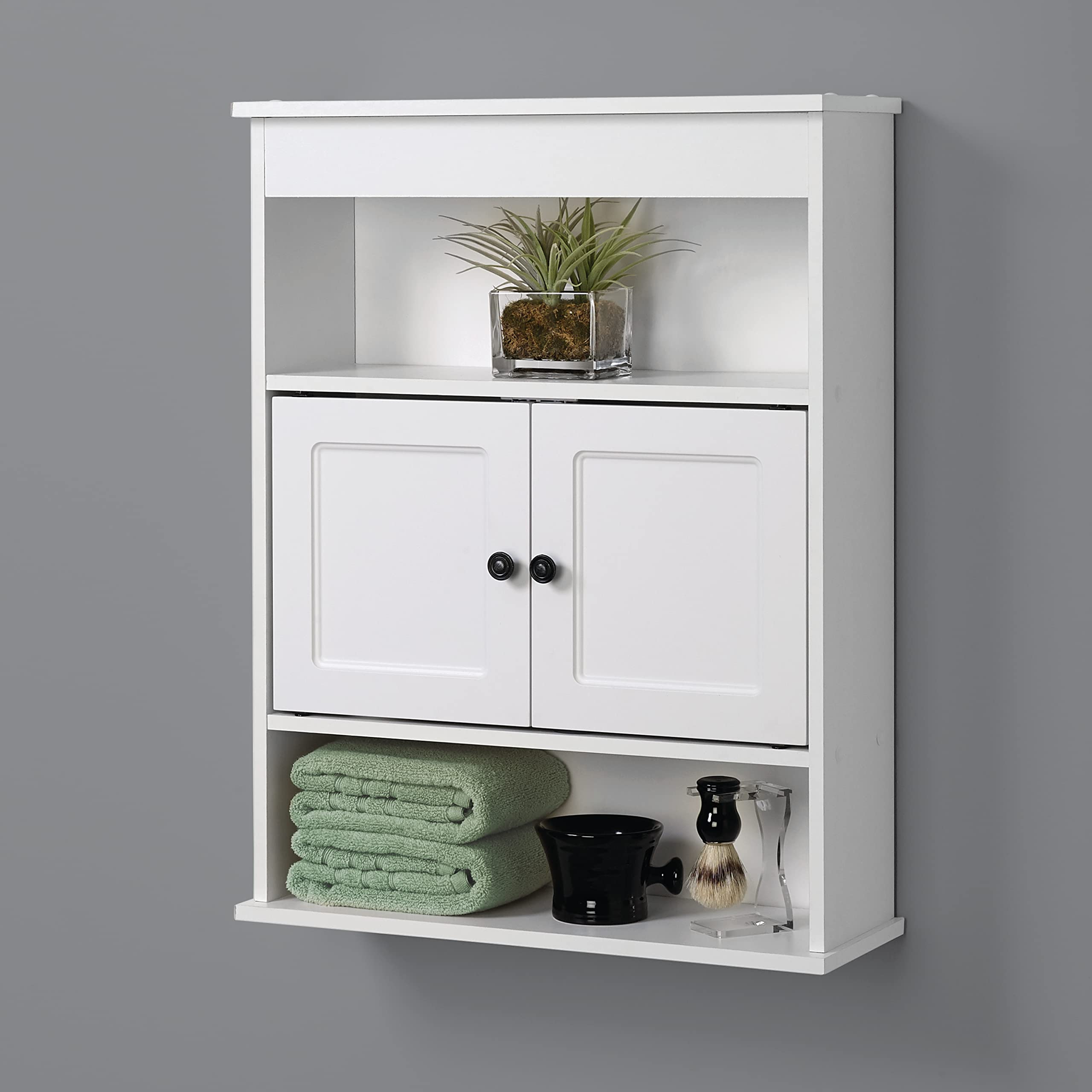 Zenna Home open shelves close-up displaying easy access and organization