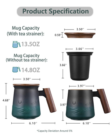 ZENS infuser close-up showing fine mesh for cleaner tea cups