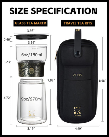 ZENS pouring brewed tea into cup after pressing, illustrates smooth clear pour and flavor