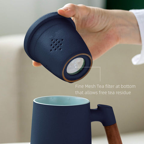 ZENS lid used as coaster catching drips and keeping countertop clean